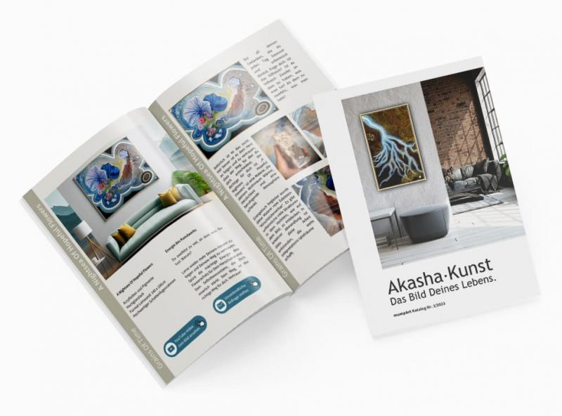 Akasha Kunst Katalog Mockup